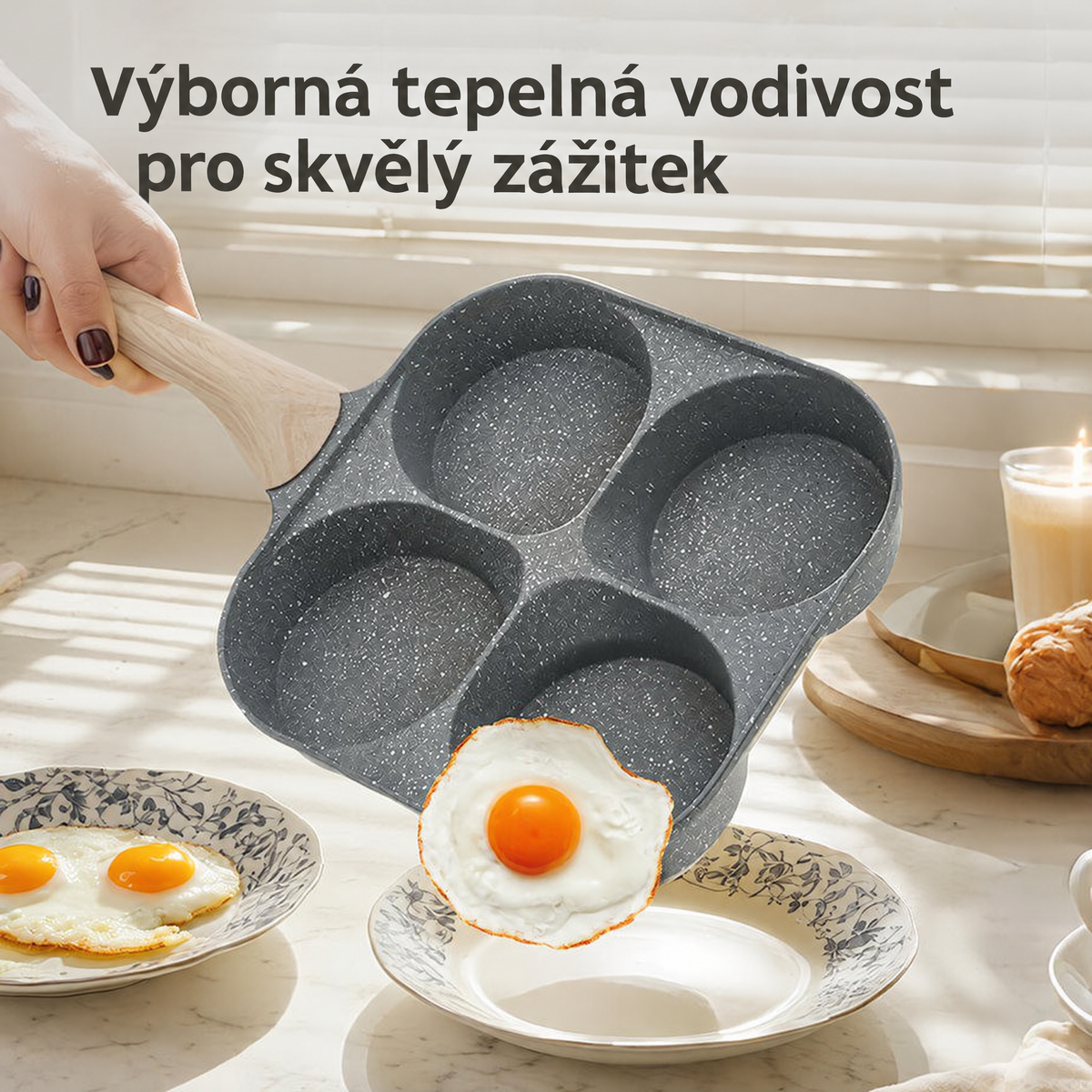 Nurela nepřilnavá pánev na 4 vejce