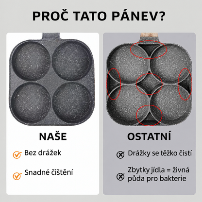 Nurela nepřilnavá pánev na 4 vejce