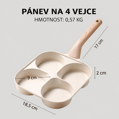 Nurela nepřilnavá pánev na 4 vejce